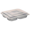 Marmita 810ml Freezer/Microondas 3 Divisórias - G323 C/100un
