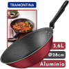 Panela Wok 28cm Loreto Vermelha Tramontina