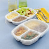 BANDEJA COM 3 DIVISORIAS 28x18x5,3CM SIMPLIFIC GALVANOTEK PT C/ 10 UN (G330)