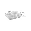 100 Un Marmita 4 Divisões G324 Freezer Microondas Galvanotek