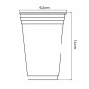 COPO PLÁSTICO 500 ML COPOBRAS PCT C/ 50 UN (PPT-550)