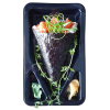 Embalagem Oriental Sushi Retang. Galvanotek C/100 Un (GO908)  