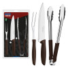 Jogo Faca Churrasco Tramontina Kit Conjunto Cozinha 3 Pçs