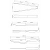 Jogo Faca Churrasco Tramontina Kit Conjunto Cozinha 3 Pçs