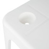 Mesa Plástica Apoio Multiuso Com Porta-copos Branca Mor