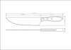 Faca De Carne Para Cozinha Aço Inox 8" Polywood Tramontina