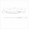 Faca Para Carne Tramontina 10'' Churrasco Black - 22841/110
