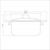 CACAROLA C/TAMPA PARIS 28 CM CHUMBO TRAMO - 28524/728 UN COM 1 UN