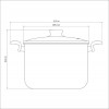 Caldeirão Tramontina Paris Antiaderente Chumbo 28 cm 11,8 L