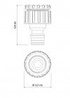 ADAPTADOR PARA JARDIM TRAMONTINA - 78502/000 UN COM 1 UN