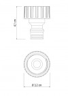 ADAPTADOR P/JARDIM FEMEA AMERICANO TRAMON - 78502/021 UN COM 1 UN