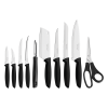 Kit Facas Plenus Lâminas Aço Inox 10 Peças Preto Tramontina