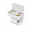 Porta Lenços/papel Higiênico 3x1 Branco com Dupla Face Arthi