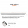 PORTA COMANDA PROF ALUM ESFERAS 60 CM - 5695 UN COM 1 UN