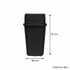 LIXEIRA BASCULANTE 60 LT LAR PLASTICOS - 1386-PRETO UN COM 1 UN