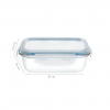 POTE RETANGULAR BORO 1500 ML VD22287 MIMO - 8179 UN COM 1 UN