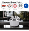 Panela Pressão Cinza Antiaderent Ceramic 4,2L Indução Brinox