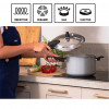 Panela Pressão Cinza Antiaderent Ceramic 4,2L Indução Brinox