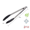 PEGADOR INOX C/PONTA SILIC PRETO 30 CM WE - 5219 UN COM 1 UN