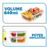 POTE RET C/DIV HERM BORO 640 ML VD23400 M - 9761 UN COM 1 UN