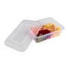 Pote Retangular 500ml Freezer Microondas Marmita Fit 100un