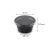Pote para Molho 30ml Premium G695 Caixa 700un Preto Galvanotek