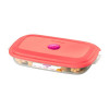POTE PLASTICO RETANGULAR BX 650ML SANREMO - 360/2 UN COM 1 UN