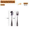 JOGO DE TALHERES DUPLA INFANTIS BEAR - 5410 JG COM 2 UN