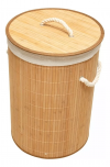 CESTO REDONDO BAMBU C/TAMPA CLARO - 9423 UN COM 1 UN