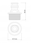 ADAPTADOR PARA JARDIM MACHO TRAMONTINA - 78501/000 UN COM 1 UN