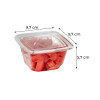 Pote Plástico Quadrado C/ Lacre 355 Ml G765 Galvanotek 100Un