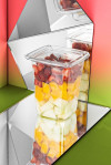 Pote Plástico Quadrado C/ Lacre 907 Ml G769 Galvanotek 100Un