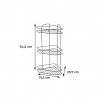 CANTONEIRA TRIPLA BLACK LIFE ARTHI - 2457 UN COM 1 UN