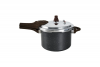 Panela Pressão Brinox 4,2L Indução Grafite Ceramic Life 20cm