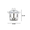 RECHAUD INOX REDONDO 8 LT GP - GP406 UN COM 1 UN