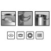 CACAROLA INOX FD 9,2 LTS PROF N28 - GP694 UN COM 1 UN