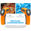 TERMOMETRO CULINARIO INFRA LASER VERMELHO - GP372 UN COM 1 UN