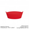 FORMA SILICONE P/AIRFRYER 19 CM MOR - 8571 UN COM 1 UN